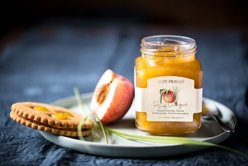 Meruňový jam Alpe Pragas